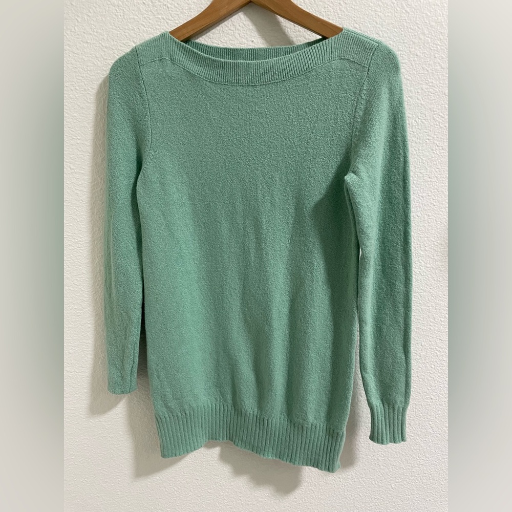 LOFT Mint Green Crew Neck Sweater Tunic
